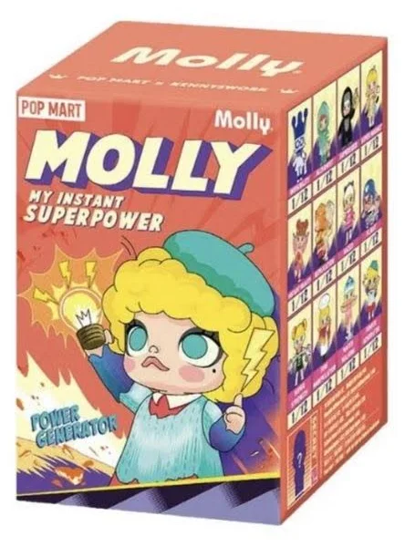 POPMART MOLLY My Instant Superpower Blind Box Figure Orange series